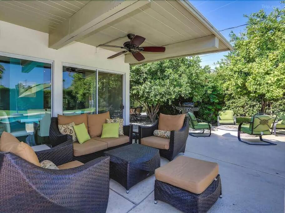 Serene 4 Bed 3 Bath Heated Pool Natural Backyard Heart Of Palm Springs Eksteriør bilde