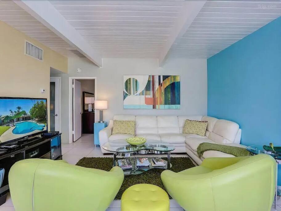 Serene 4 Bed 3 Bath Heated Pool Natural Backyard Heart Of Palm Springs Eksteriør bilde