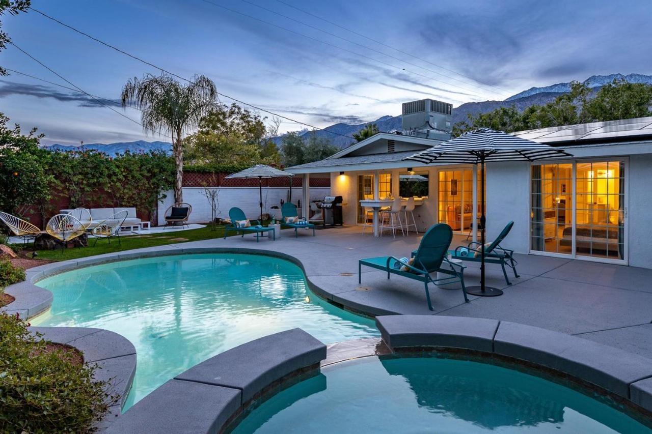Serene 4 Bed 3 Bath Heated Pool Natural Backyard Heart Of Palm Springs Eksteriør bilde